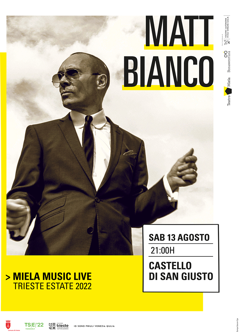 Il 13 agosto Matt Bianco al Castello di San Giusto con il “The